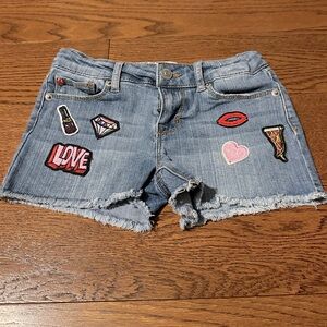 Hudson Jeans Kids Denim Shorts with Fun Patches